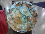 Platter  shown in Turquoise  (20 inch diameter)
